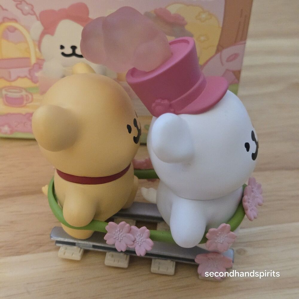 Maltese Line Puppy Romantic Sakura Express Blind Box Funism Collectible Figure